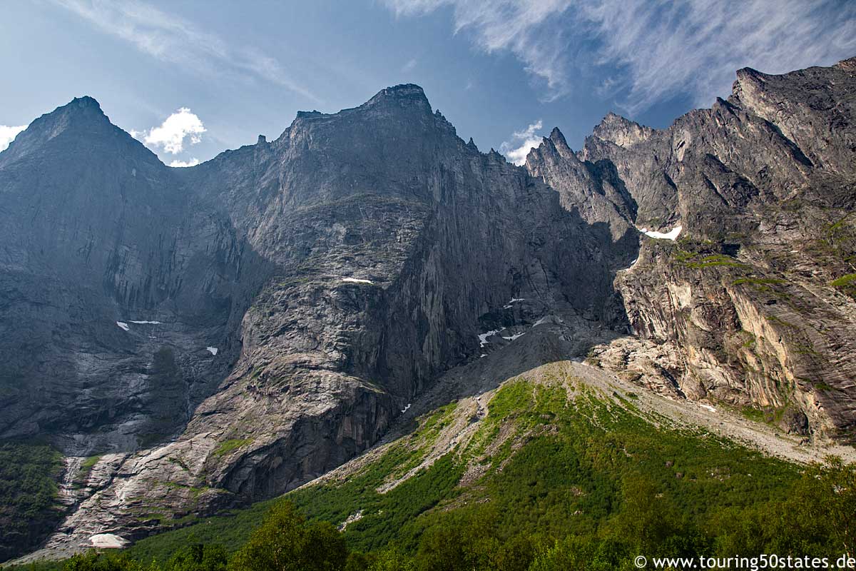 Die Trollveggen im Romsdalen - Europas höchste Steilwand 